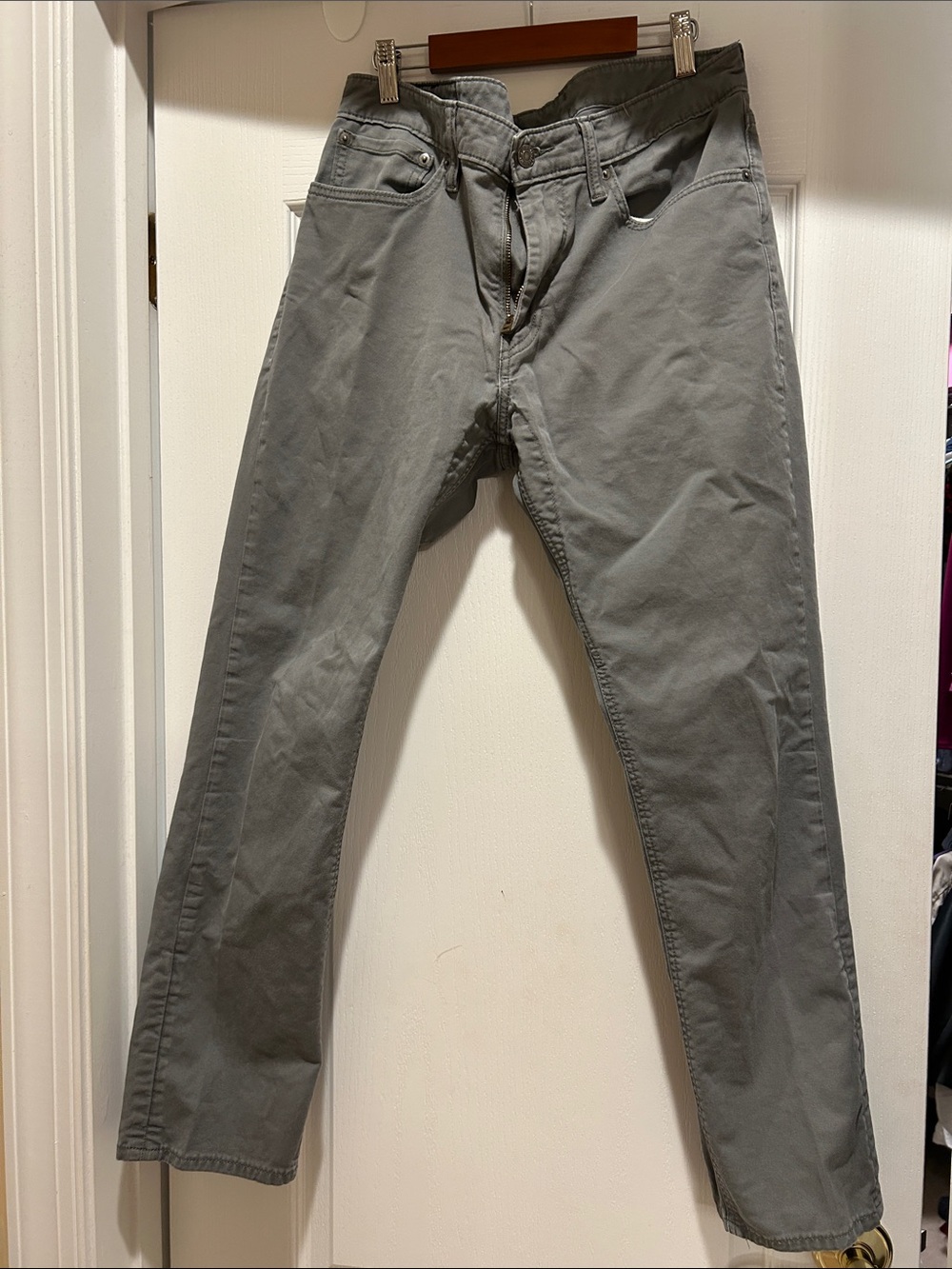 Men’s Levi's 511 Slim Straight Gray Jeans